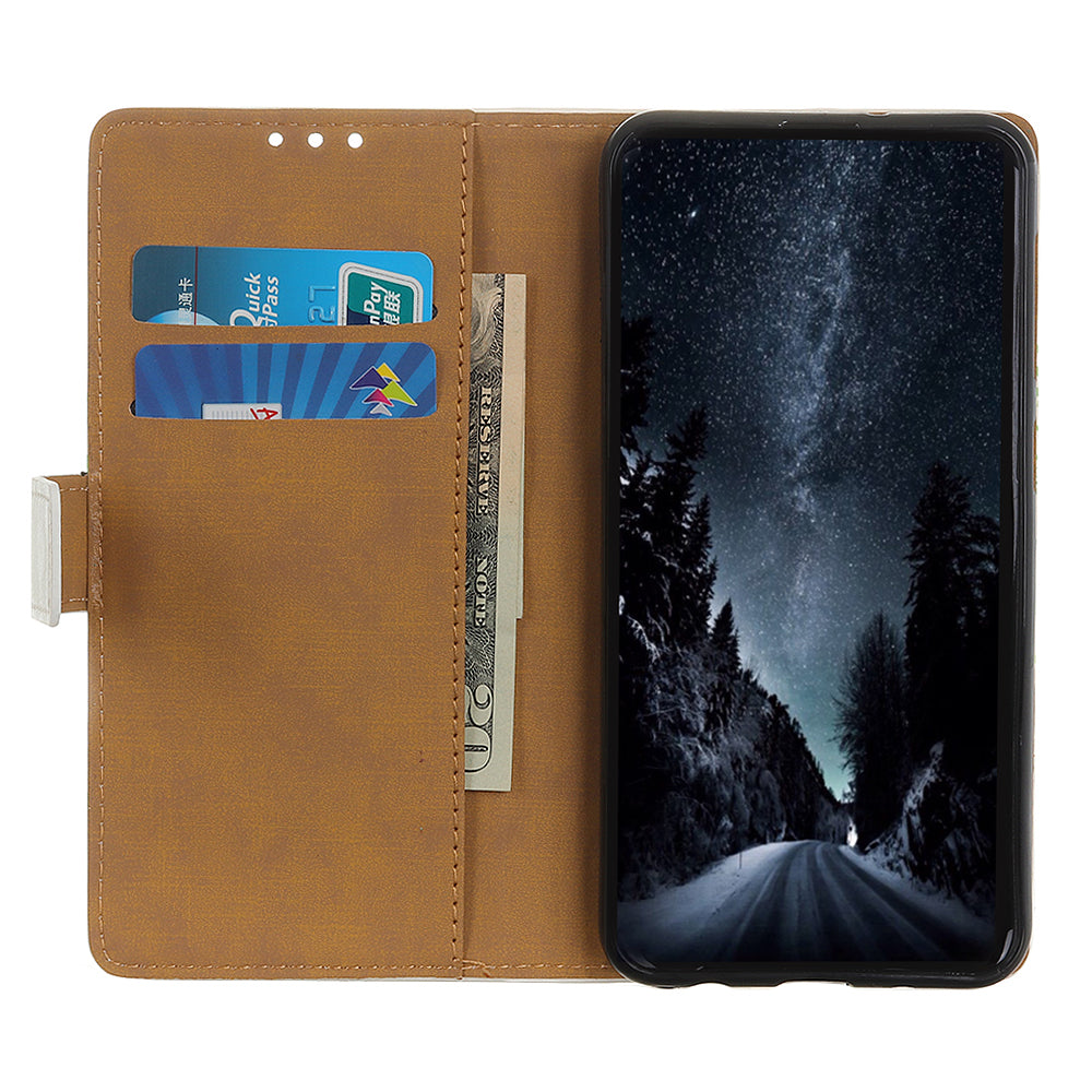 For Samsung Galaxy S20 FE/S20 Fan Edition/S20 FE 5G/S20 Fan Edition 5G/S20 Lite/S20 Lite Phone Case Pattern Printing PU Leather Shockproof Cover with Stand Wallet - Colorful Tree with Grapes