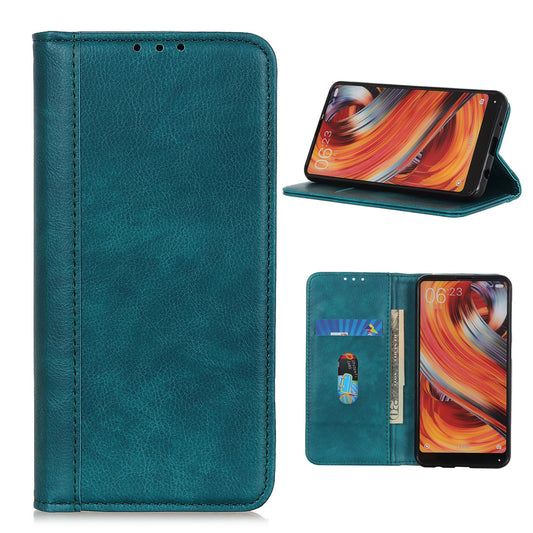 Auto-absorbed Litchi Skin Split Leather Cover for Samsung Galaxy S20 FE/S20 Fan Edition/S20 FE 5G/S20 Fan Edition 5G/S20 Lite/ S20 Fan Edition - Green