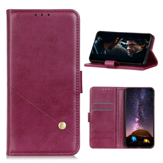 Leather with Stand Case with Card Slots Wallet for Samsung Galaxy S20 FE/S20 Fan Edition/S20 FE 5G/S20 Fan Edition 5G/S20 Lite - Wine Red