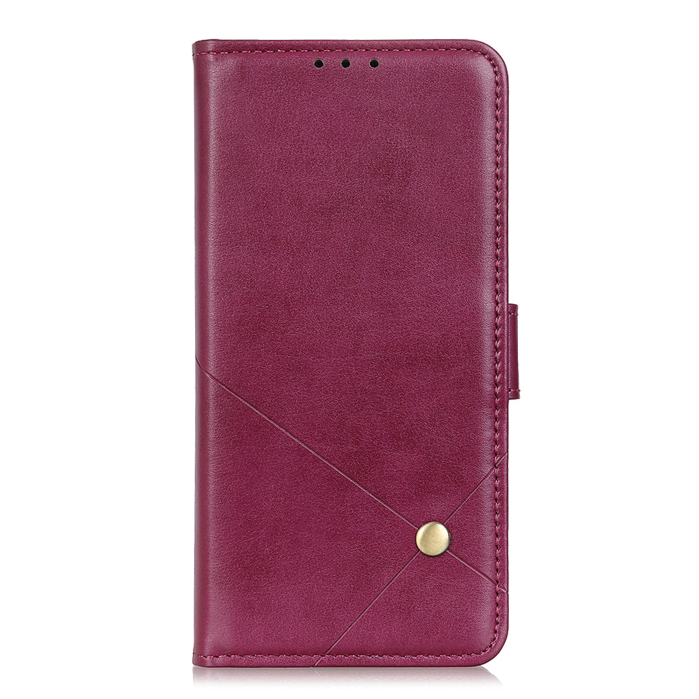 Leather with Stand Case with Card Slots Wallet for Samsung Galaxy S20 FE/S20 Fan Edition/S20 FE 5G/S20 Fan Edition 5G/S20 Lite - Wine Red