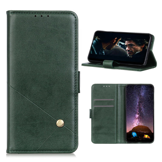 Leather with Stand Case with Card Slots Wallet for Samsung Galaxy S20 FE/S20 Fan Edition/S20 FE 5G/S20 Fan Edition 5G/S20 Lite - Green