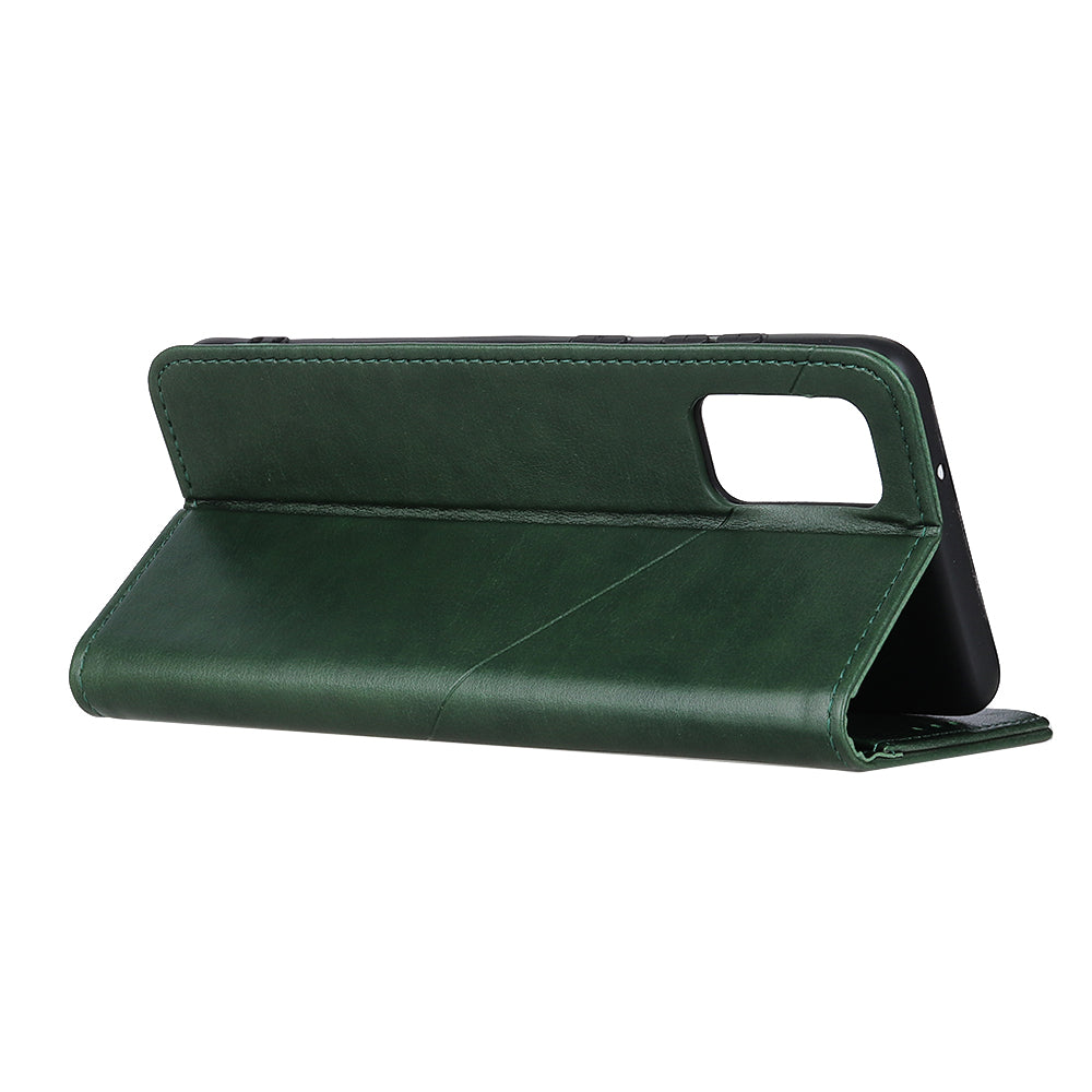 Leather with Stand Case with Card Slots Wallet for Samsung Galaxy S20 FE/S20 Fan Edition/S20 FE 5G/S20 Fan Edition 5G/S20 Lite - Green