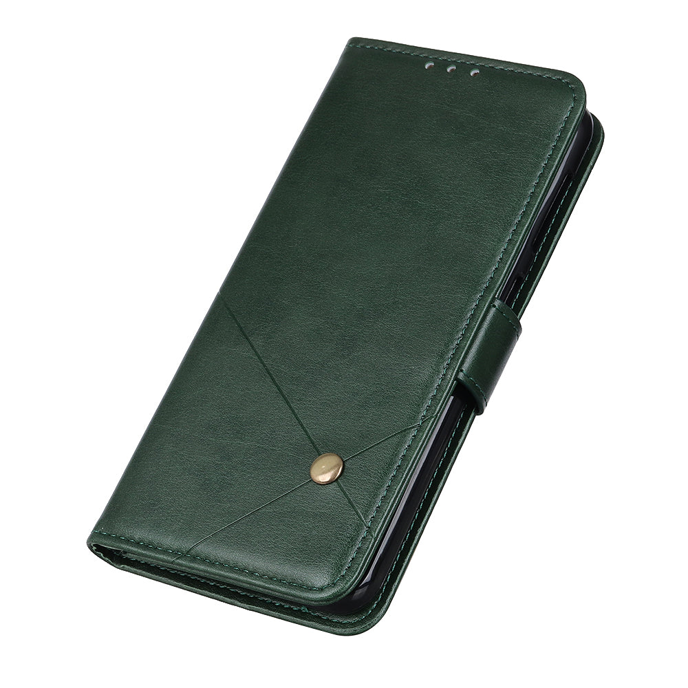 Leather with Stand Case with Card Slots Wallet for Samsung Galaxy S20 FE/S20 Fan Edition/S20 FE 5G/S20 Fan Edition 5G/S20 Lite - Green