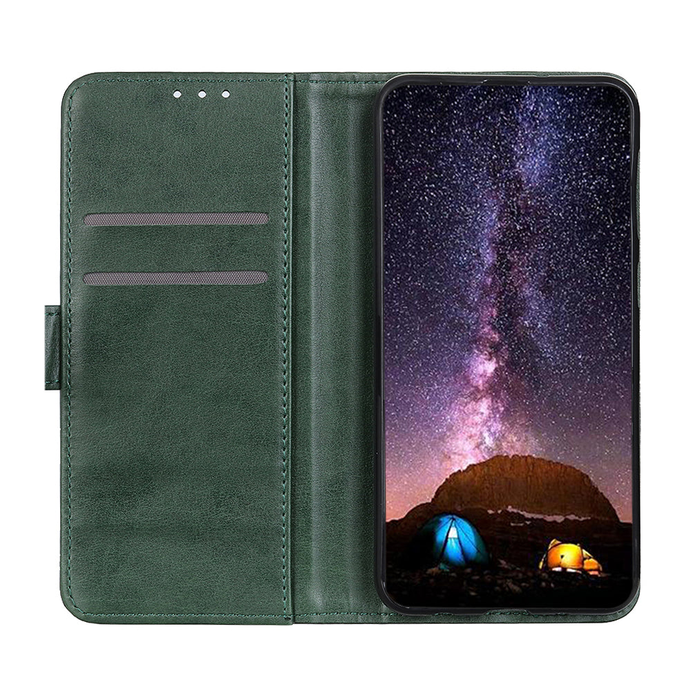 Leather with Stand Case with Card Slots Wallet for Samsung Galaxy S20 FE/S20 Fan Edition/S20 FE 5G/S20 Fan Edition 5G/S20 Lite - Green