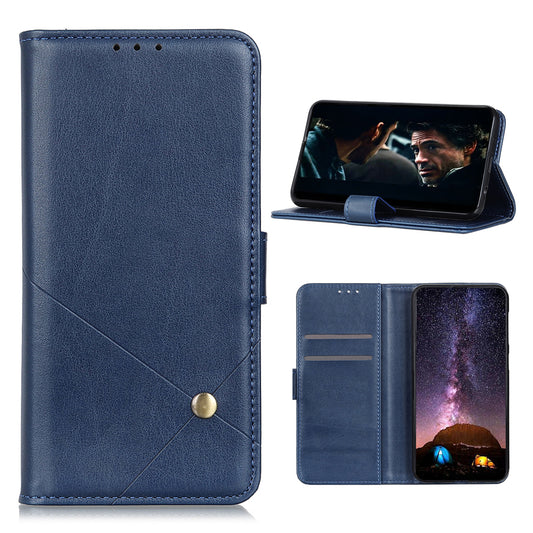 Leather with Stand Case with Card Slots Wallet for Samsung Galaxy S20 FE/S20 Fan Edition/S20 FE 5G/S20 Fan Edition 5G/S20 Lite - Blue