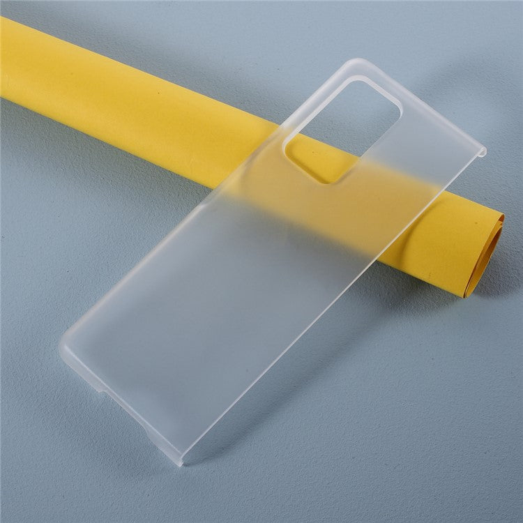 Rubberized Plastic Hard Protective Unique Case for Samsung Galaxy Z Fold2 5G - Transparent