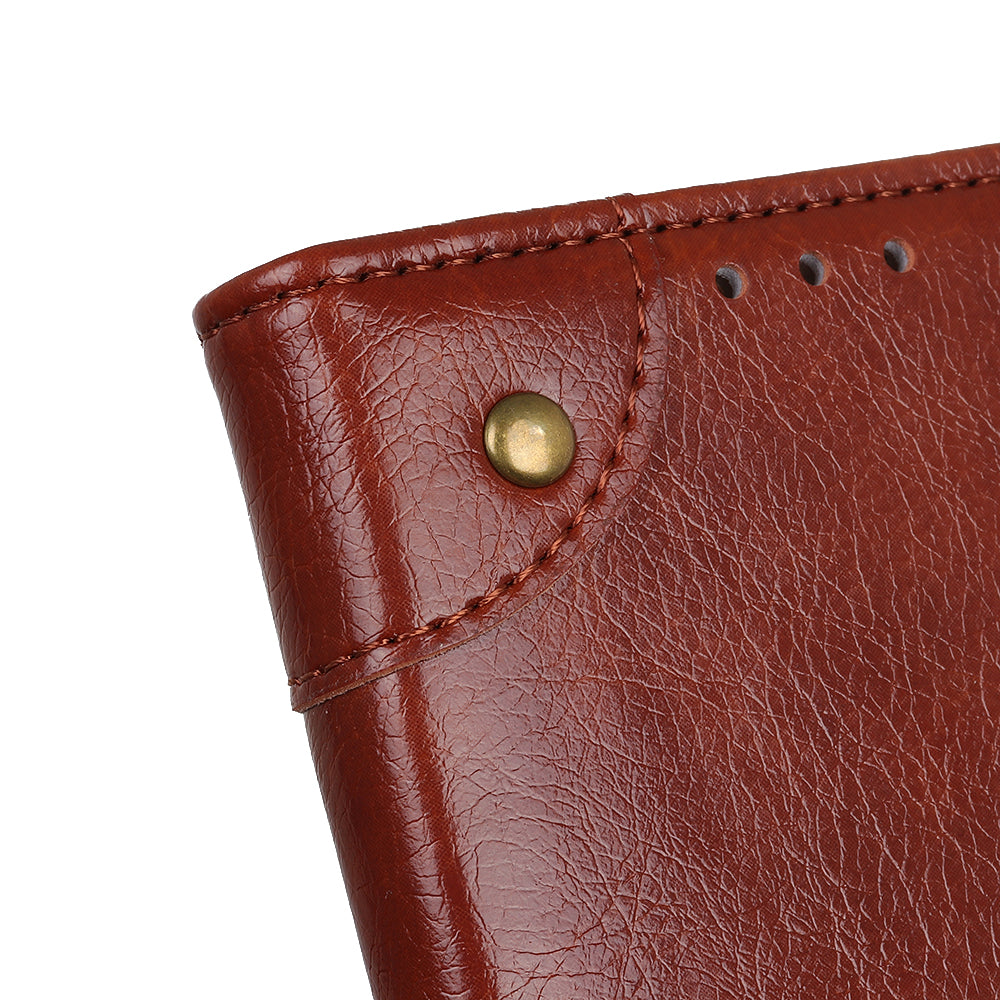 Nappa Texture Leather Wallet Case for Samsung Galaxy S20 FE/S20 Fan Edition/S20 FE 5G/S20 Fan Edition 5G - Brown