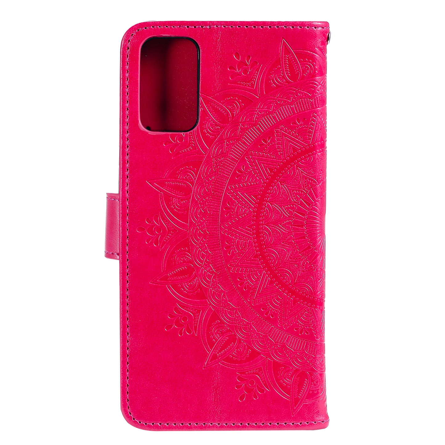 Imprint Flower Leather Cover for Samsung Galaxy S20 FE 4G/5G/S20 Lite/S20 FE 2022 - Rose