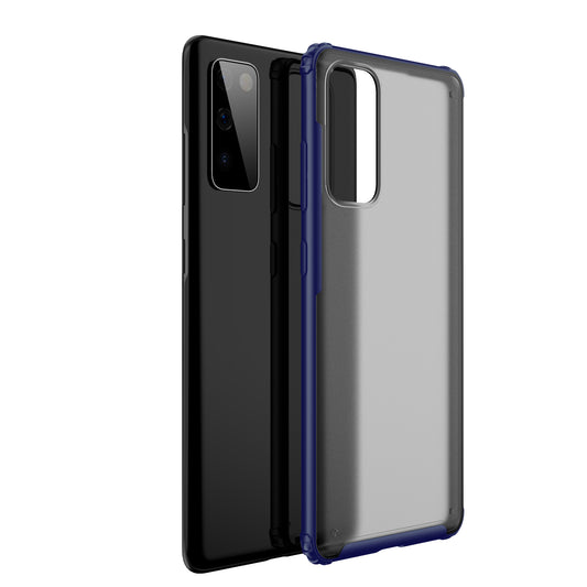 Armor Series Anti-fingerprint Matte Surface TPU + PC Hybrid Shell for Samsung Galaxy S20 FE 4G/5G/S20 Lite/S20 FE 2022 - Blue