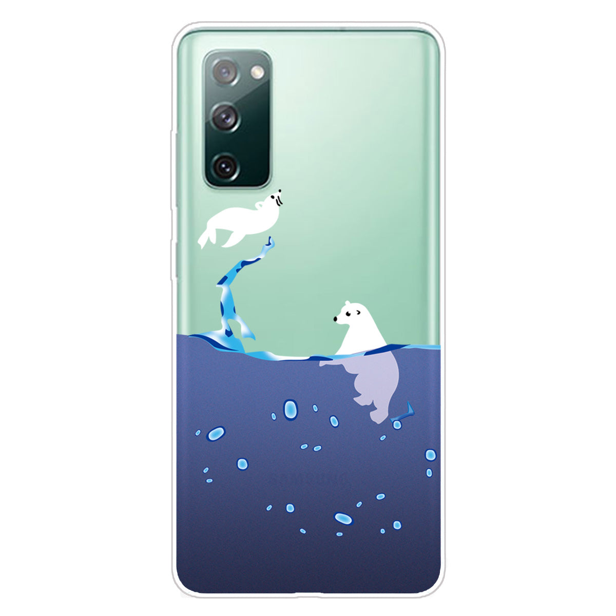 Printing Skin IMD TPU Cover for Samsung Galaxy S20 FE 4G/5G/S20 Lite/S20 FE 2022 - Polar Bear