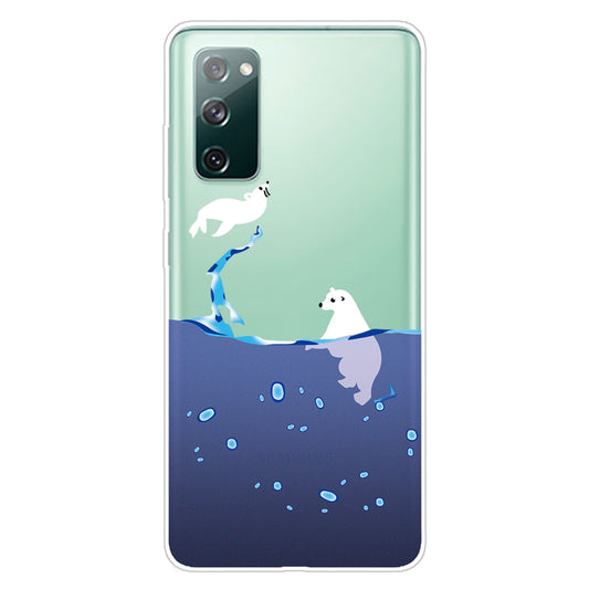 Printing Skin IMD TPU Cover for Samsung Galaxy S20 FE 4G/5G/S20 Lite/S20 FE 2022 - Polar Bear