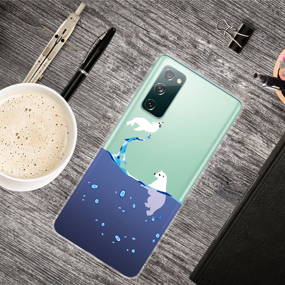 Printing Skin IMD TPU Cover for Samsung Galaxy S20 FE 4G/5G/S20 Lite/S20 FE 2022 - Polar Bear
