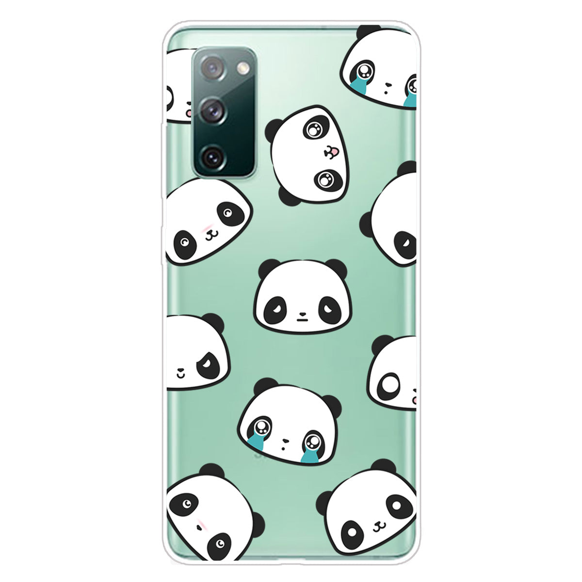 Printing Skin IMD TPU Cover for Samsung Galaxy S20 FE 4G/5G/S20 Lite/S20 FE 2022 - Pandas Faces