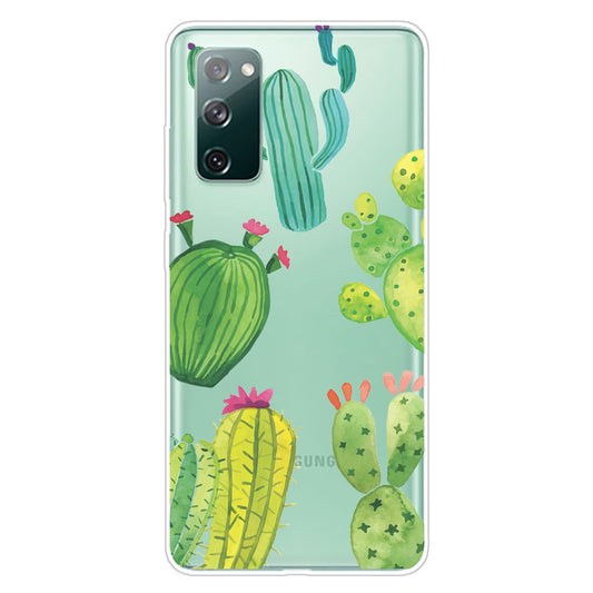 Printing Skin IMD TPU Cover for Samsung Galaxy S20 FE 4G/5G/S20 Lite/S20 FE 2022 - Cactus