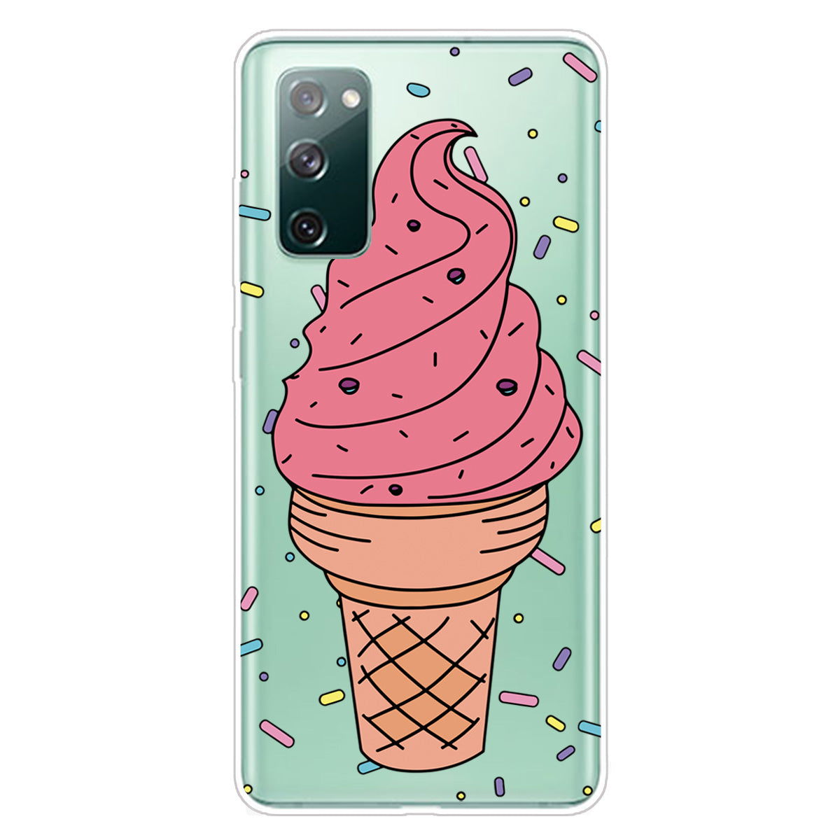 Printing Skin IMD TPU Cover for Samsung Galaxy S20 FE 4G/5G/S20 Lite/S20 FE 2022 - Ice Cream