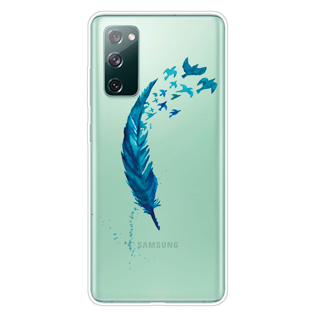 Printing Skin IMD TPU Cover for Samsung Galaxy S20 FE 4G/5G/S20 Lite/S20 FE 2022 - Feather
