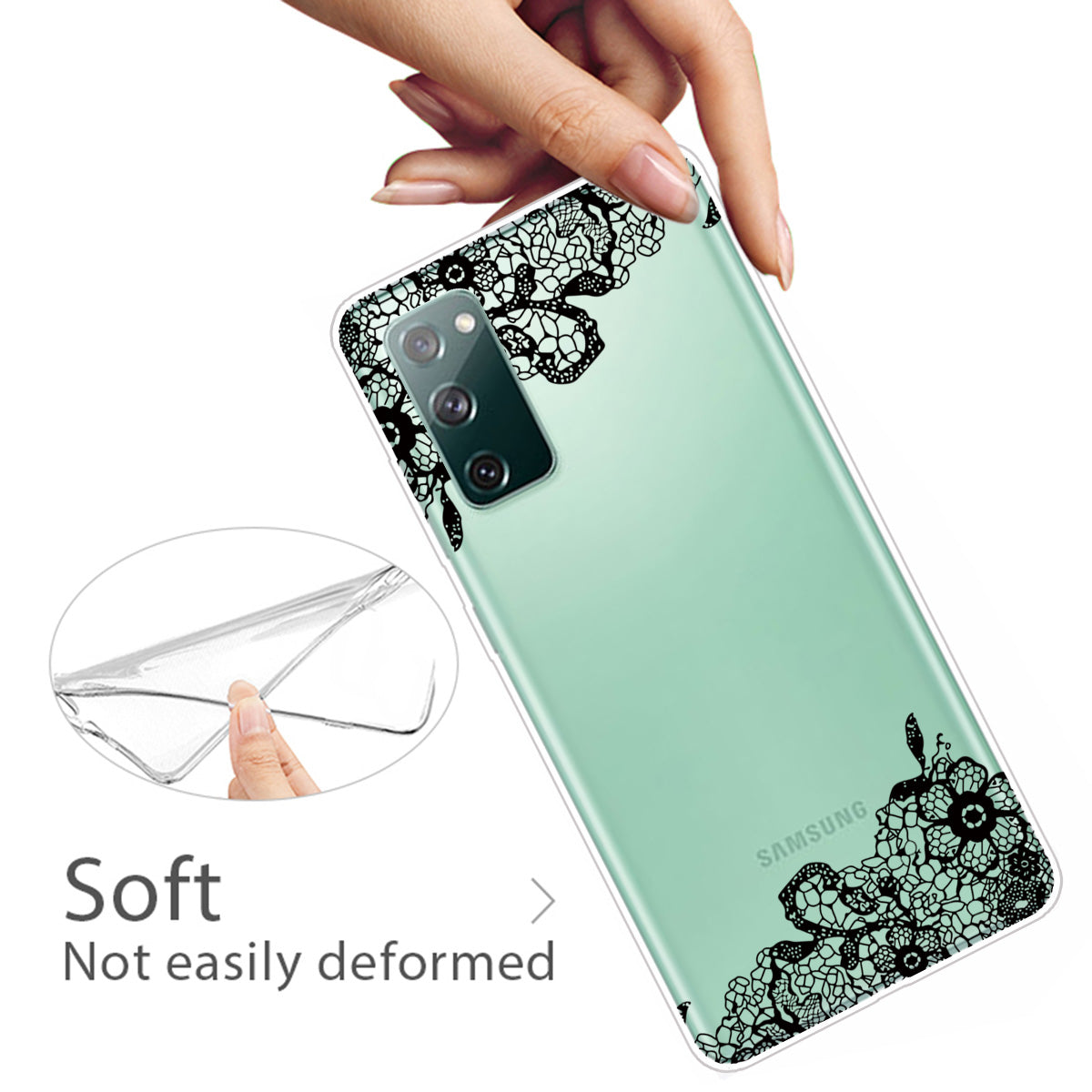 Printing Skin IMD TPU Cover for Samsung Galaxy S20 FE 4G/5G/S20 Lite/S20 FE 2022 - Lace