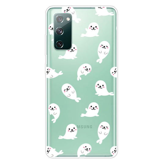 For Samsung Galaxy S20 FE 4G/5G/S20 Lite/S20 FE 2022 Phone Case Pattern Printed IMD TPU Phone Protector - Sea Lion