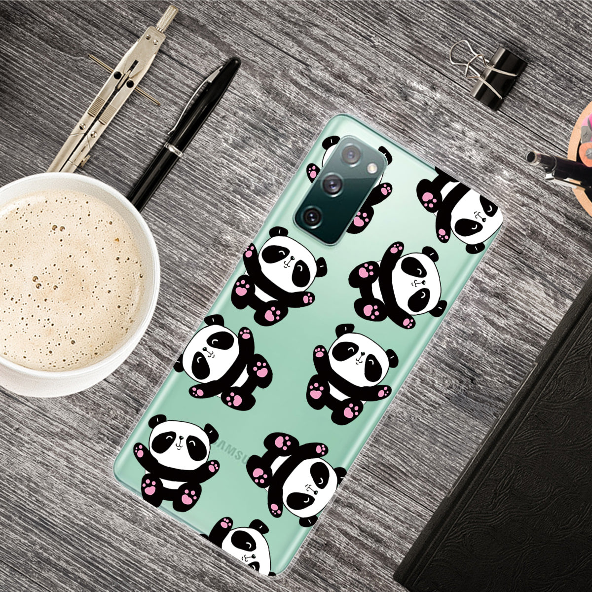 For Samsung Galaxy S20 FE 4G/5G/S20 Lite/S20 FE 2022 Phone Case Pattern Printed IMD TPU Phone Protector - Panda