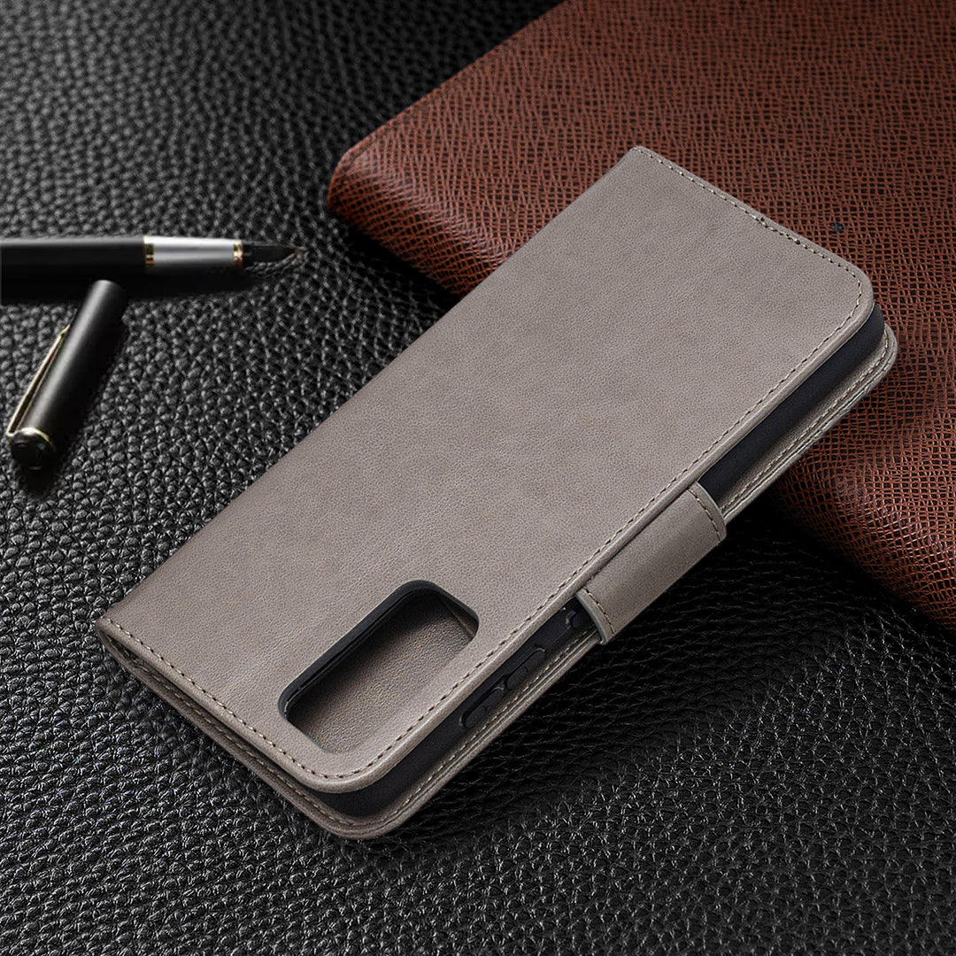 Imprint Butterflies with Wallet Leather Cover for Samsung Galaxy S20 FE 4G/FE 5G/S20 Lite/S20 FE 2022 - Grey