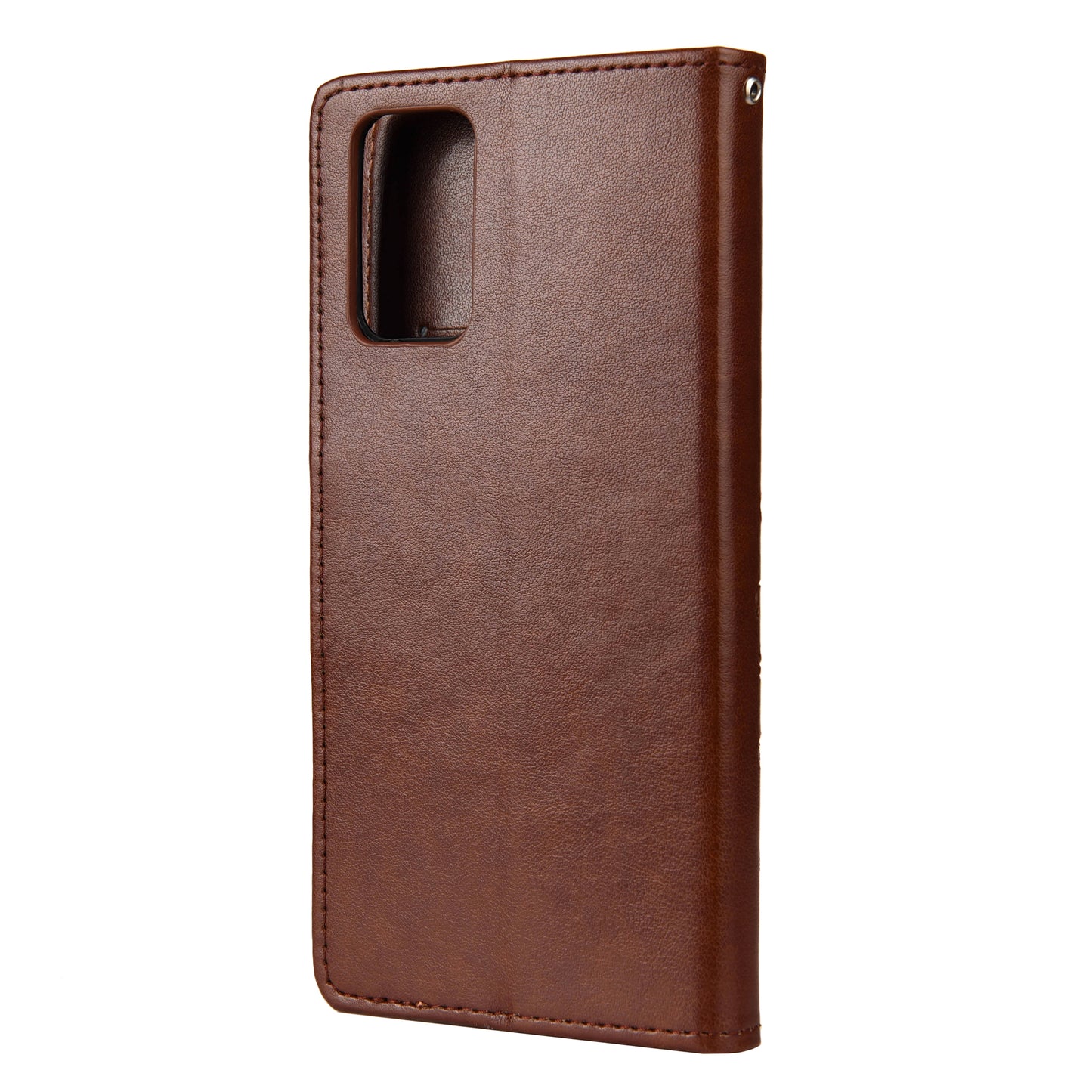 Imprint Butterflies Wallet Stand Flip Leather Phone Cover for Samsung Galaxy S20 FE 4G/FE 5G/S20 Lite/S20 FE 2022 - Brown