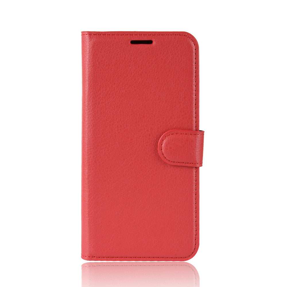 Magnetic Leather Litchi Skin Case for Samsung Galaxy S20 FE 4G/FE 5G/S20 Lite/S20 FE 2022 - Red