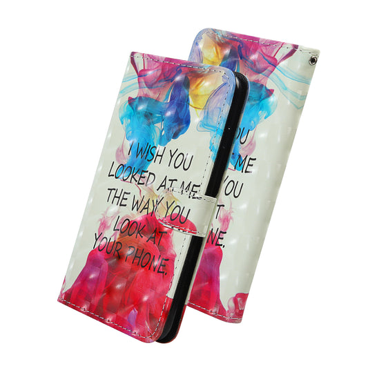 Light Spot Decor Pattern Printing Wallet Stand Leather Shell with Strap for Samsung Galaxy S20 FE 4G/FE 5G/S20 Lite/S20 FE 2022 - English Letters