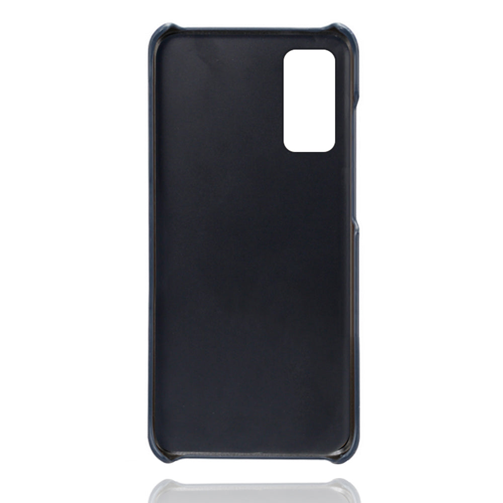 KSQ for Samsung Galaxy S20 FE 4G/FE 5G/S20 Lite/S20 FE 2022 PU Leather + Plastic Shell with Card Holder Slots - Blue