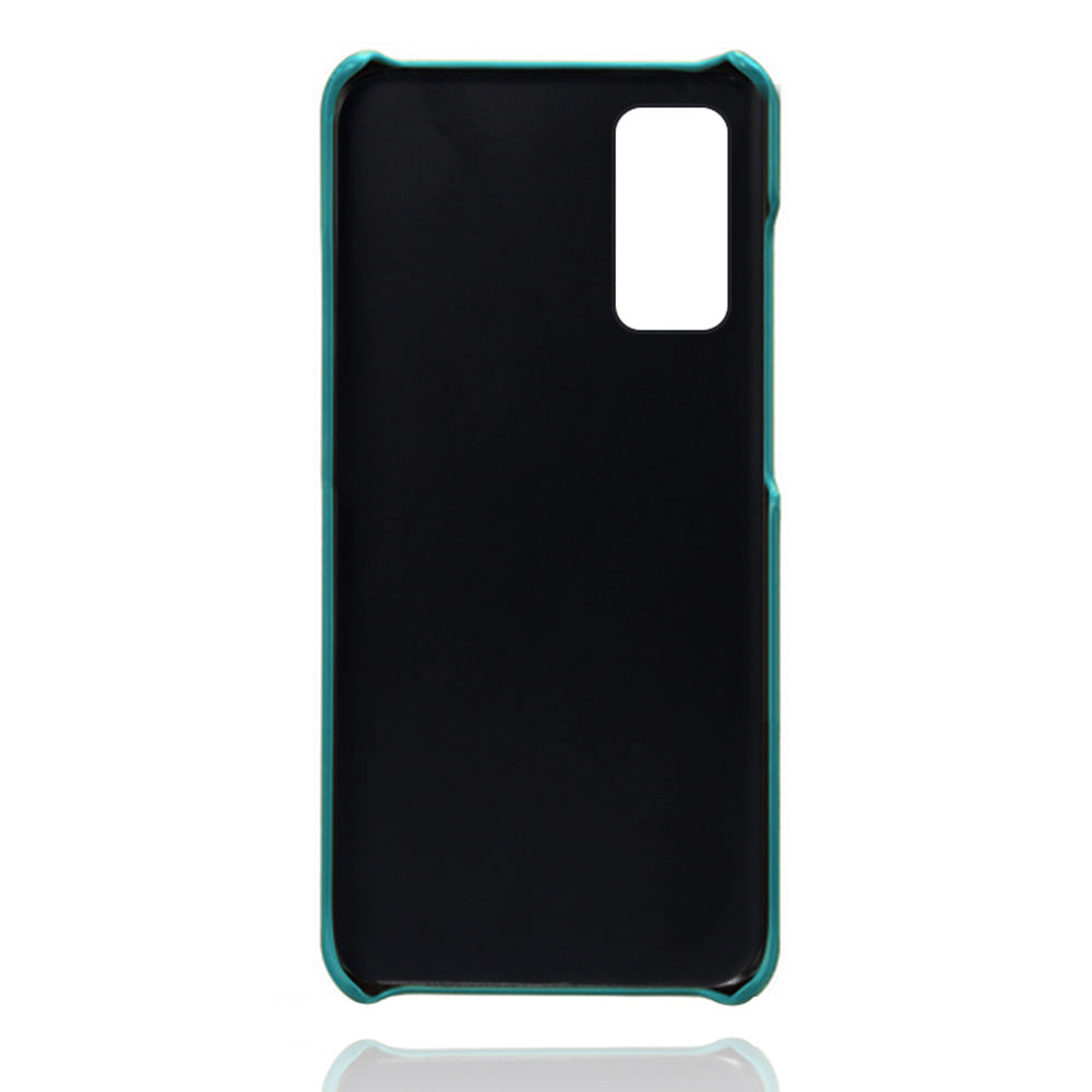 KSQ for Samsung Galaxy S20 FE 4G/FE 5G/S20 Lite/S20 FE 2022 PU Leather + Plastic Shell with Card Holder Slots - Green