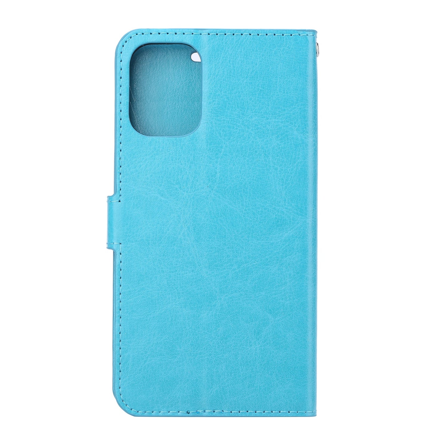 Crazy Horse Skin Wallet Stand Flip Leather Protective Case for Samsung Galaxy S20 FE 4G/FE 5G/S20 Lite/S20 FE 2022 - Blue
