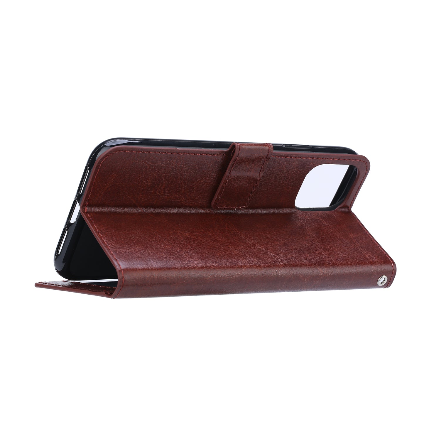 Crazy Horse Skin Wallet Stand Flip Leather Protective Case for Samsung Galaxy S20 FE 4G/FE 5G/S20 Lite/S20 FE 2022 - Brown
