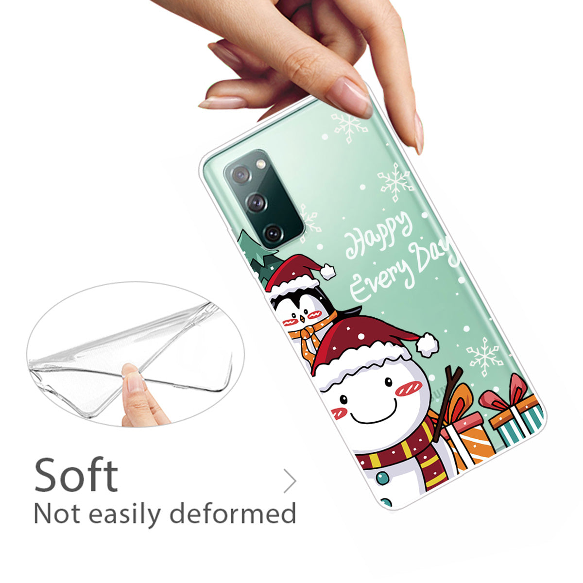 Christmas Series Pattern Printing TPU Phone Case for Samsung Galaxy S20 FE/Fan Edition/S20 FE 5G/Fan Edition 5G - Style I