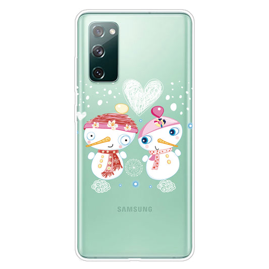 Christmas Series Pattern Printing TPU Phone Case for Samsung Galaxy S20 FE/Fan Edition/S20 FE 5G/Fan Edition 5G - Style N