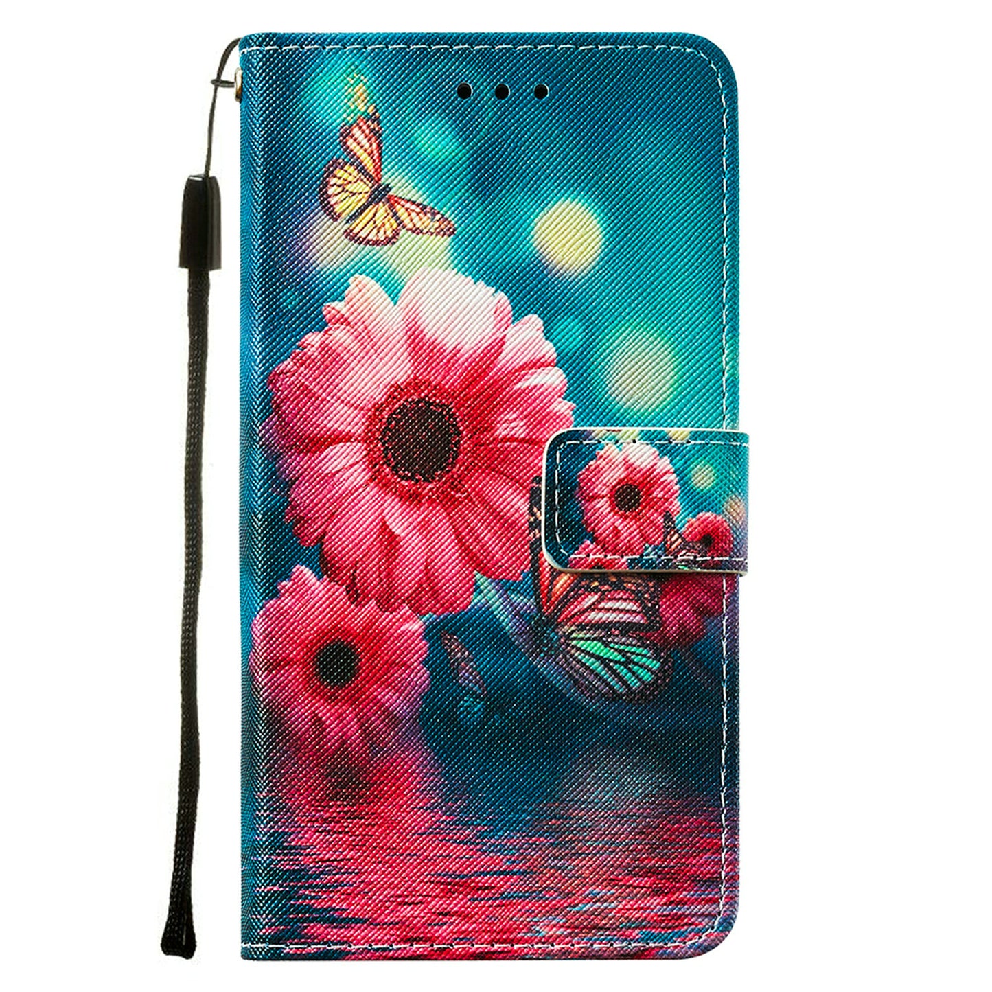 Cross Texture Pattern Printing Flip Leather Wallet Stand Cover for Samsung Galaxy S20 FE 4G/FE 5G/S20 Lite/S20 FE 2022 - Vivid Flower