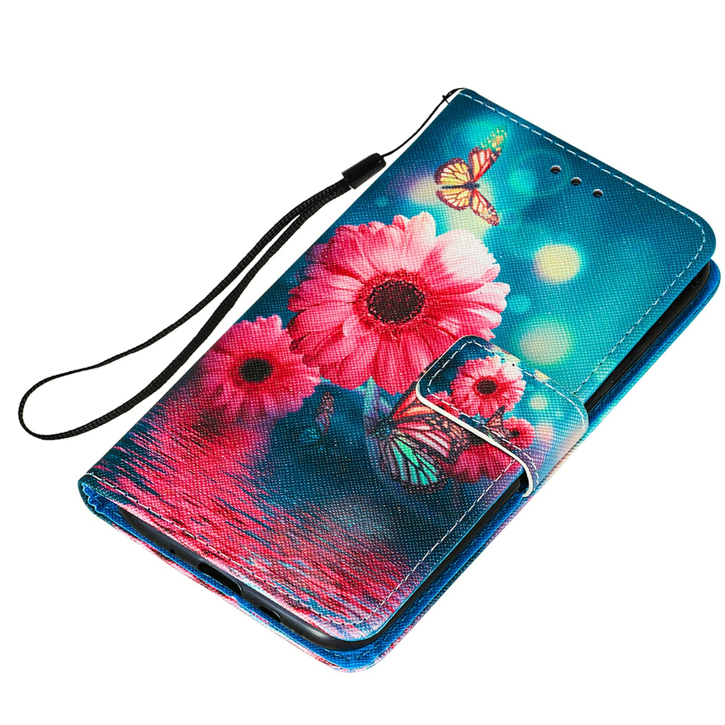 Cross Texture Pattern Printing Flip Leather Wallet Stand Cover for Samsung Galaxy S20 FE 4G/FE 5G/S20 Lite/S20 FE 2022 - Vivid Flower
