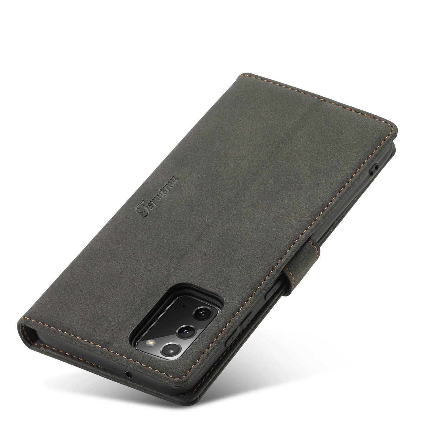 FORWENW F1 Series Case for Samsung Galaxy S20 FE/S20 Fan Edition/S20 FE 5G/S20 Fan Edition 5G/S20 Lite/S20 FE 2022 Leather Wallet Stand Cover - Black