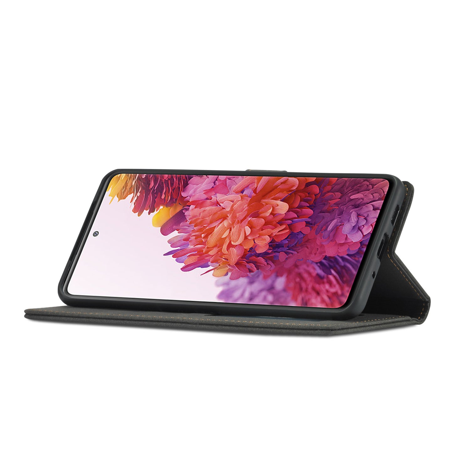 FORWENW F1 Series Case for Samsung Galaxy S20 FE/S20 Fan Edition/S20 FE 5G/S20 Fan Edition 5G/S20 Lite/S20 FE 2022 Leather Wallet Stand Cover - Black