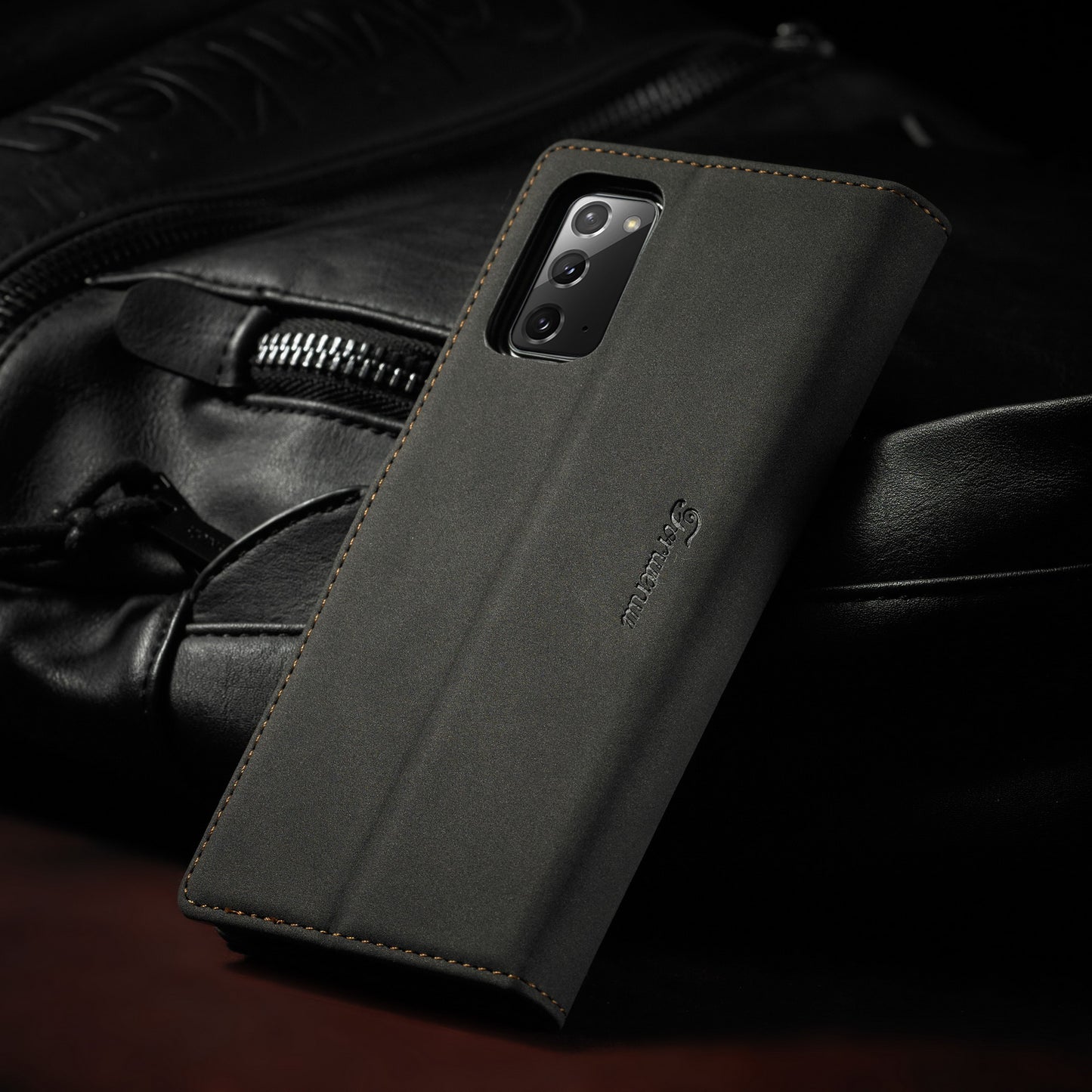 FORWENW F1 Series Case for Samsung Galaxy S20 FE/S20 Fan Edition/S20 FE 5G/S20 Fan Edition 5G/S20 Lite/S20 FE 2022 Leather Wallet Stand Cover - Black