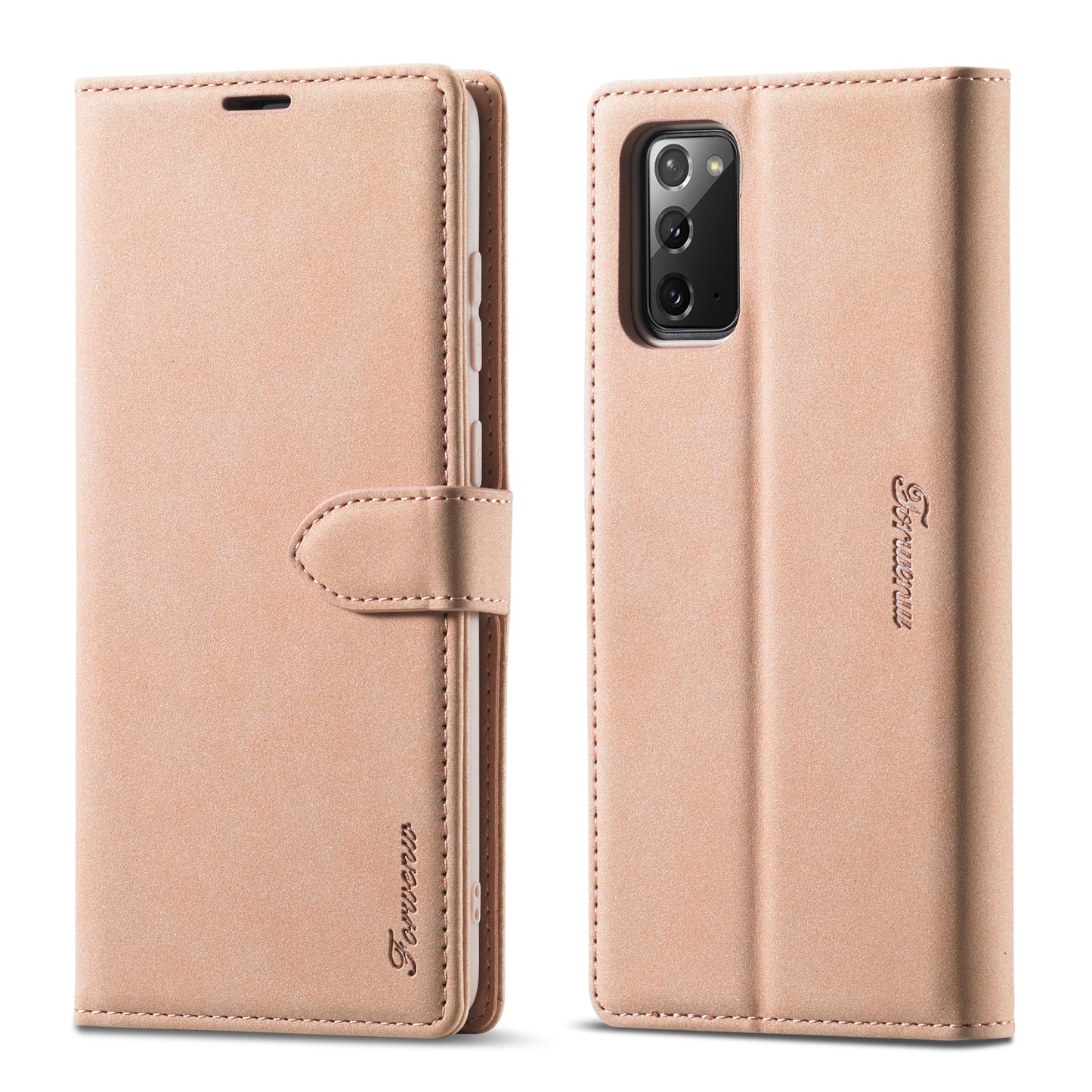 FORWENW F1 Series Case for Samsung Galaxy S20 FE/S20 Fan Edition/S20 FE 5G/S20 Fan Edition 5G/S20 Lite/S20 FE 2022 Leather Wallet Stand Cover - Pink