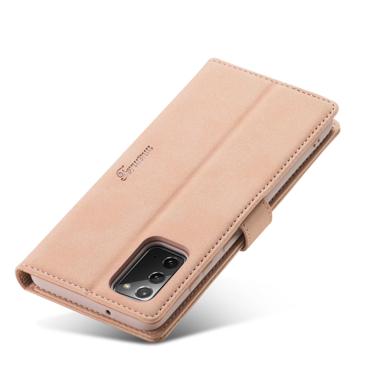 FORWENW F1 Series Case for Samsung Galaxy S20 FE/S20 Fan Edition/S20 FE 5G/S20 Fan Edition 5G/S20 Lite/S20 FE 2022 Leather Wallet Stand Cover - Pink