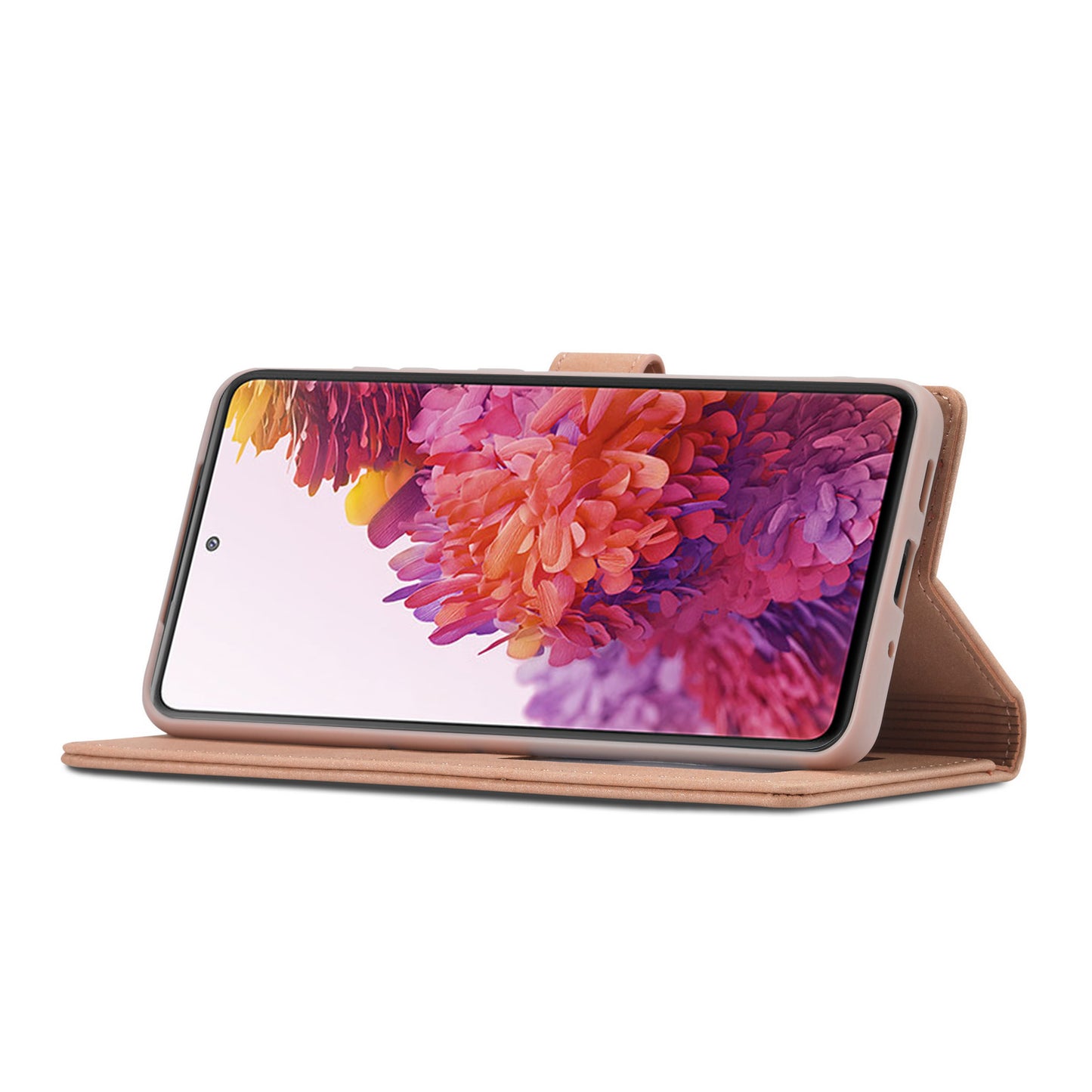 FORWENW F1 Series Case for Samsung Galaxy S20 FE/S20 Fan Edition/S20 FE 5G/S20 Fan Edition 5G/S20 Lite/S20 FE 2022 Leather Wallet Stand Cover - Pink