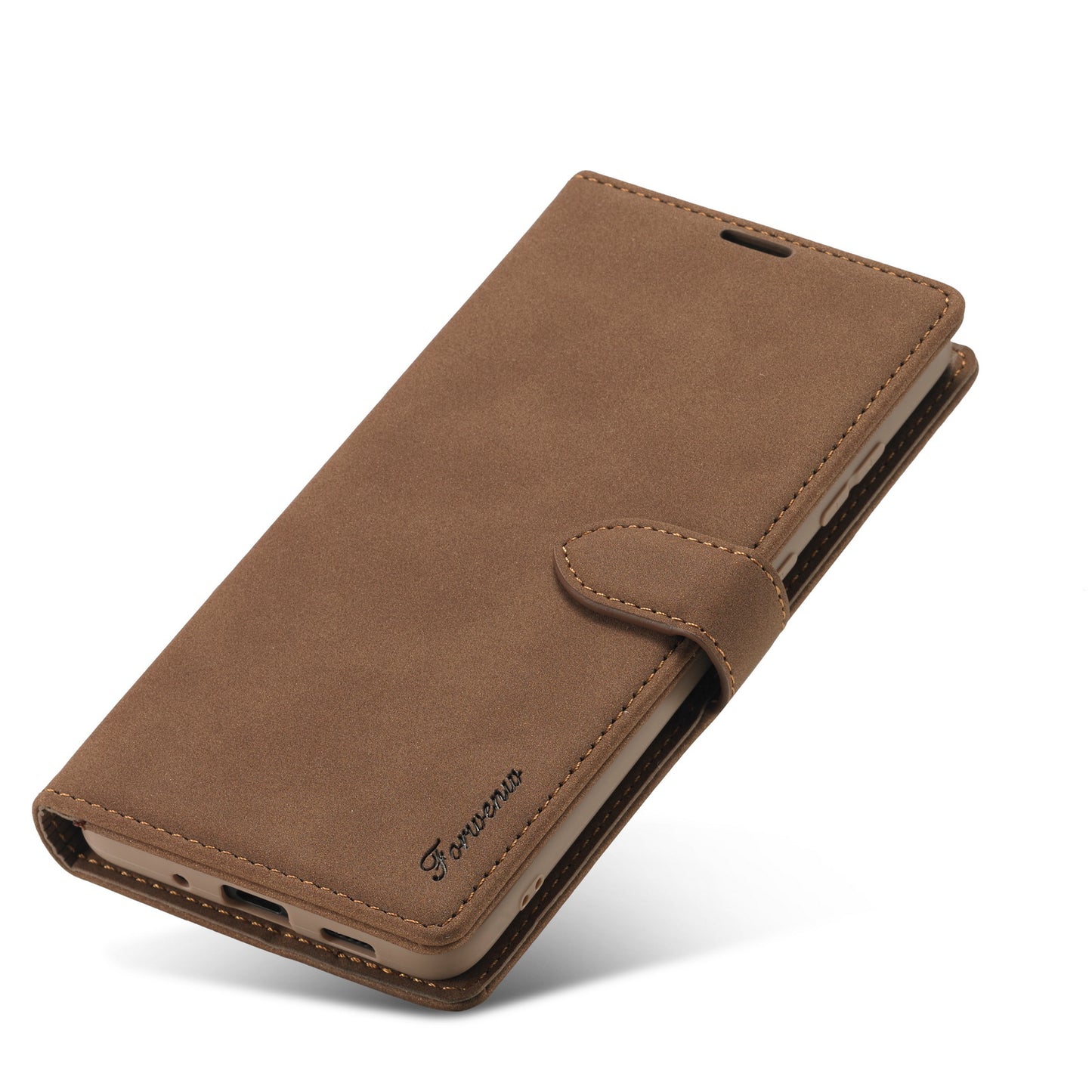 FORWENW F1 Series Case for Samsung Galaxy S20 FE/S20 Fan Edition/S20 FE 5G/S20 Fan Edition 5G/S20 Lite/S20 FE 2022 Leather Wallet Stand Cover - Brown