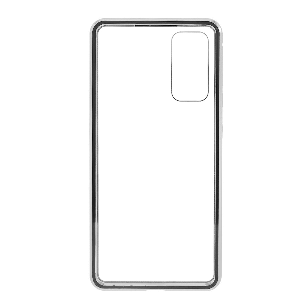 Cover for Samsung Galaxy S20 FE/S20 Fan Edition/S20 FE 5G/S20 Fan Edition 5G/S20 Lite/S20 FE 2022, All-inclusive Detachable Metal + Two-sided Tempered Glass Case (No Fingerprint Unlocked) - Silver