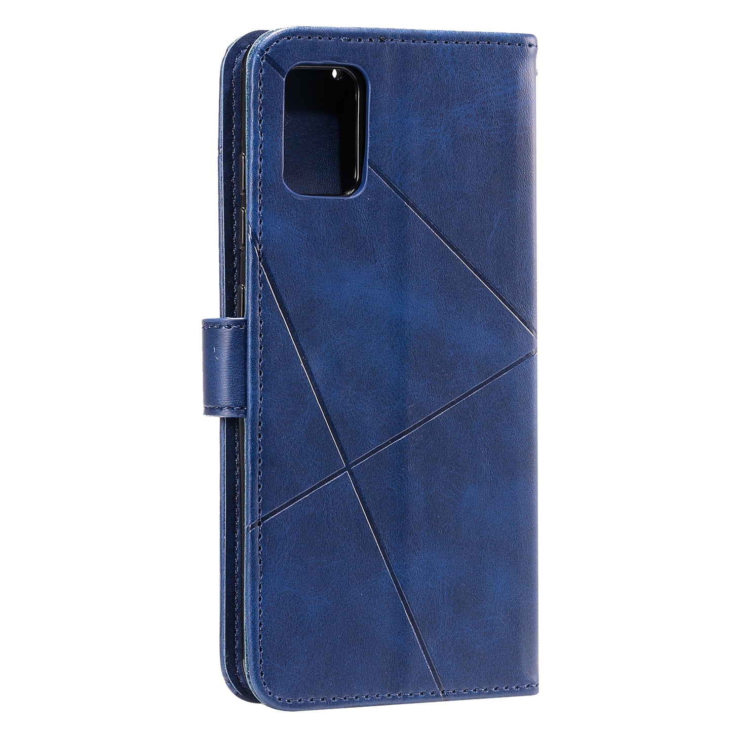 Diamond Splicing Leather Wallet Phone Protective Shell for Samsung Galaxy S20 FE/S20 Fan Edition/S20 FE 5G/S20 Fan Edition 5G/S20 Lite/S20 FE 2022 - Blue