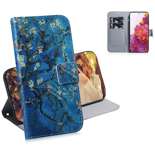 For Samsung Galaxy S20 FE/S20 Fan Edition/S20 FE 5G/S20 Fan Edition 5G/S20 Lite/S20 FE 2022 Pattern Printing Wallet Leather Phone Case - Flower