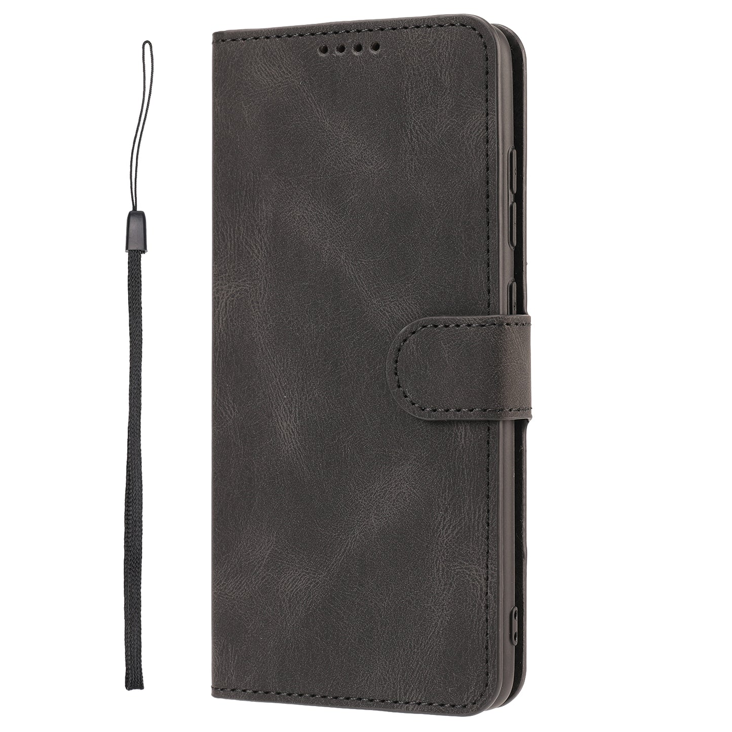 For Samsung Galaxy S20 FE/S20 Fan Edition/S20 FE 5G/S20 Fan Edition 5G/S20 Lite/S20 FE 2022 Classic Style PU Leather Phone Cover Shell with Wallet and Stand - Black