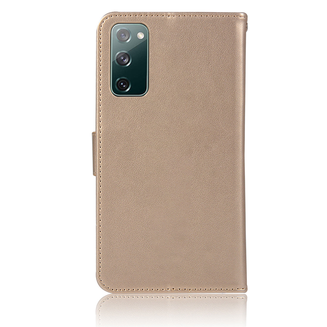 For Samsung Galaxy S20 FE/S20 Fan Edition/S20 FE 5G/S20 Fan Edition 5G/S20 Lite/S20 FE 2022 Imprinted Dream Catcher Owl Leather Wallet Case - Gold