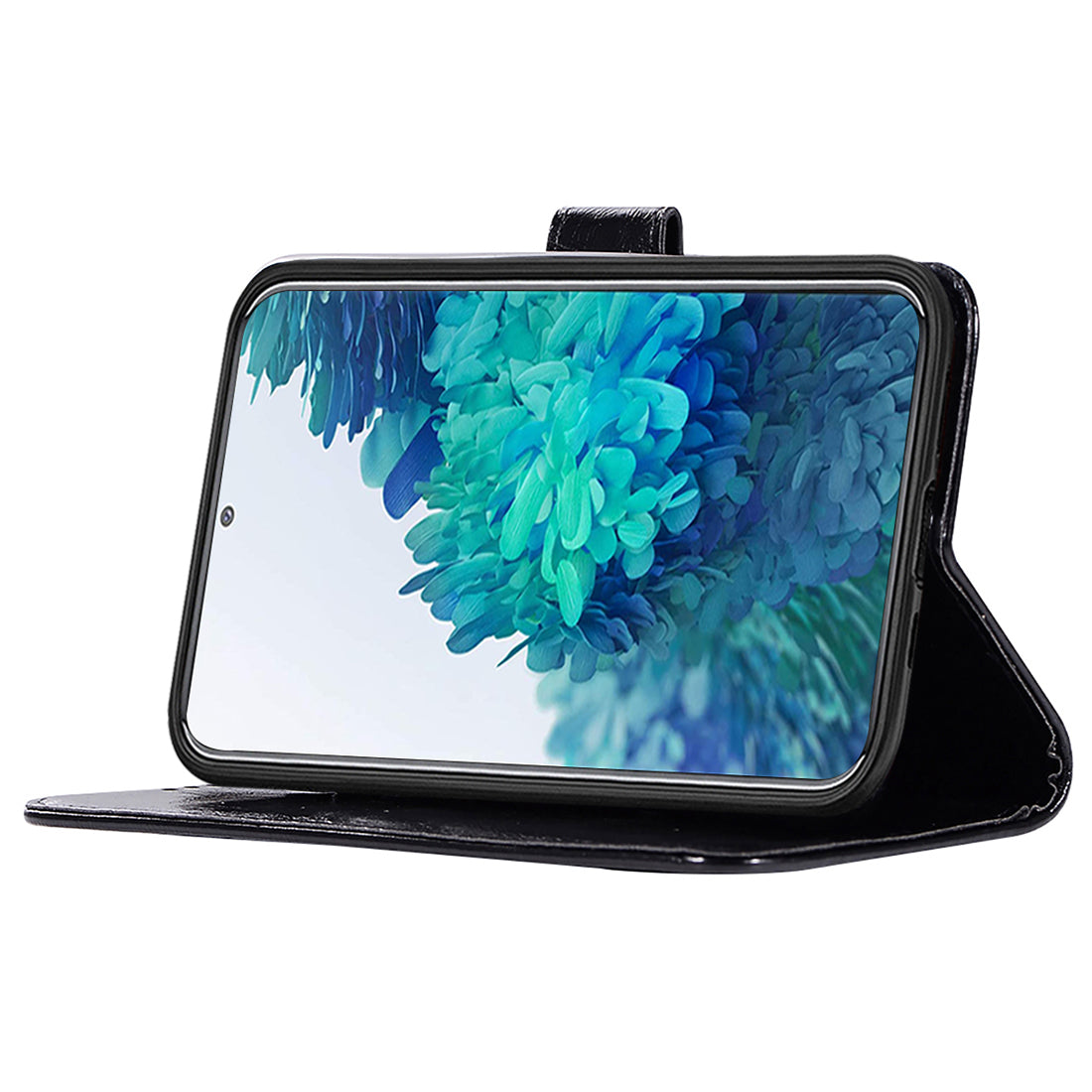For Samsung Galaxy S20 FE/S20 Fan Edition/S20 FE 5G/S20 Fan Edition 5G/S20 Lite/S20 FE 2022 Wallet Stand Leather Vintage Style Cell Phone Cover Case - Black