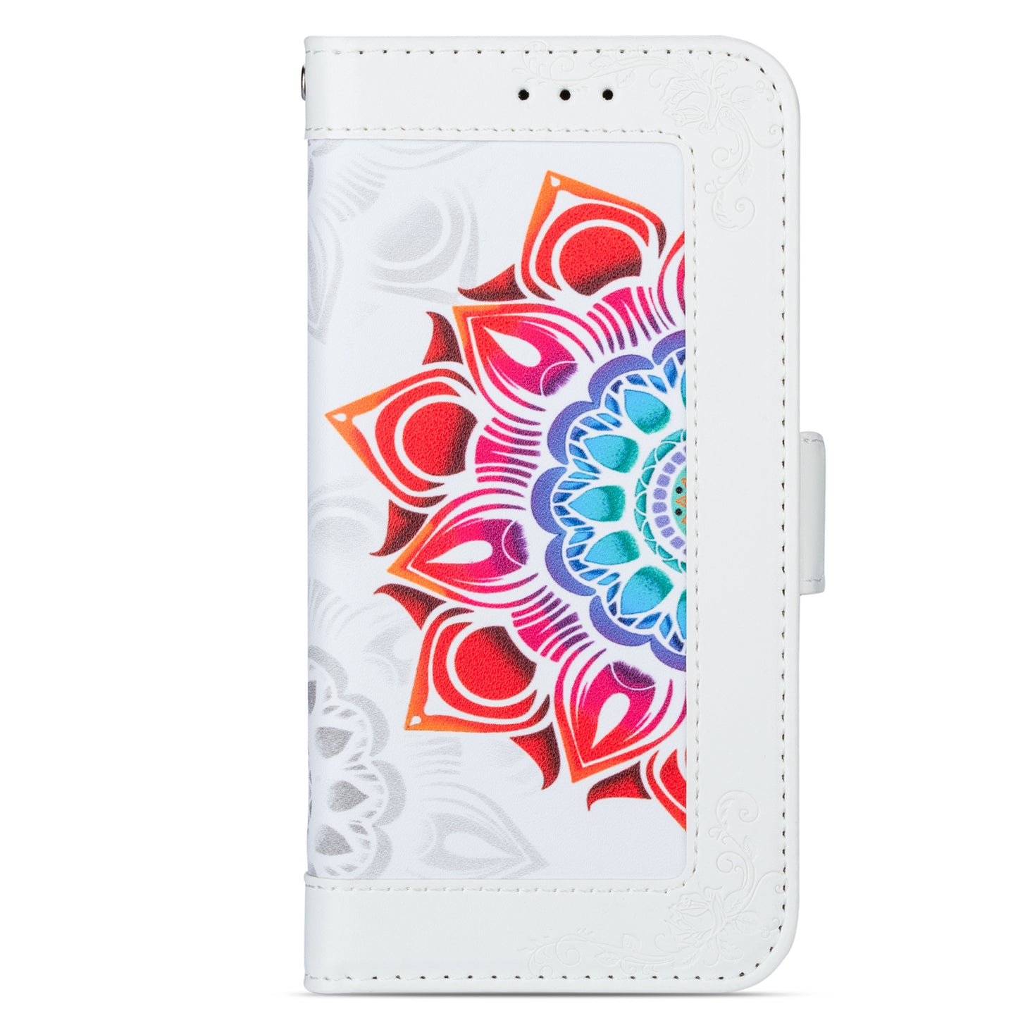 For Samsung Galaxy S20 FE/S20 Fan Edition/S20 FE 5G/S20 Fan Edition 5G/S20 Lite/S20 FE 2022 Flower Patterned PU Leather Wallet Stand Shell Cover - White