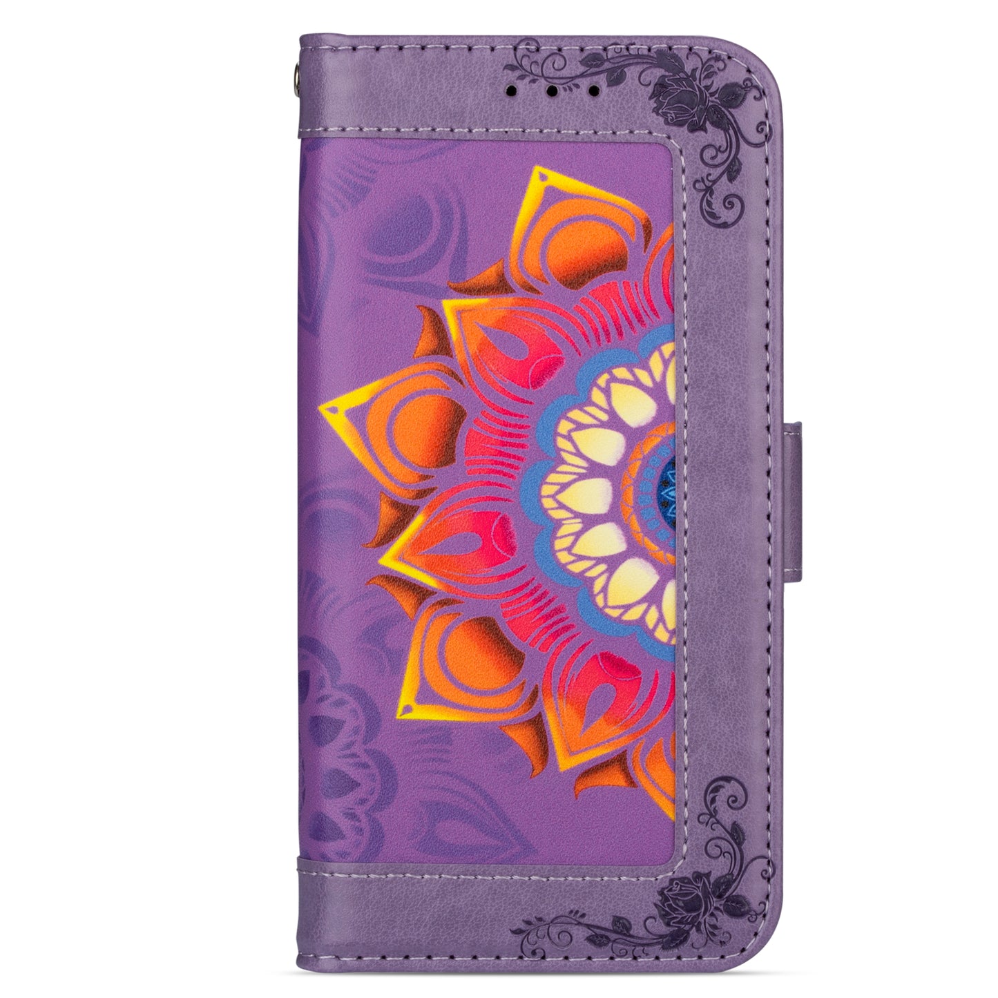For Samsung Galaxy S20 FE/S20 Fan Edition/S20 FE 5G/S20 Fan Edition 5G/S20 Lite/S20 FE 2022 Flower Patterned PU Leather Wallet Stand Shell Cover - Purple